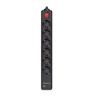 Мережевий фільтр REAL-EL RS-Protect 605 3 м Black (EL122300041)