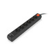 Сетевой фильтр REAL-EL RS-Protect 605 3 м Black (EL122300041)