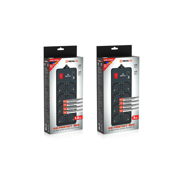 USB-хаб REAL-EL CQ-415 Space Grey