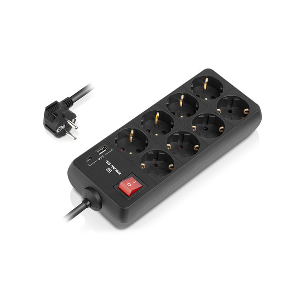 USB-хаб REAL-EL CQ-415 Space Grey