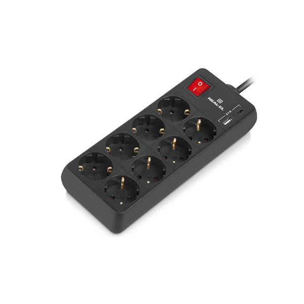 USB-хаб REAL-EL CQ-415 Space Grey