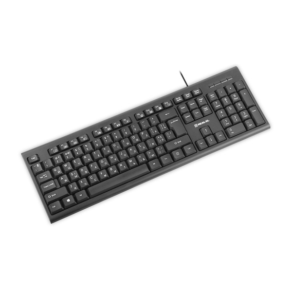 Комплект (клавиатура, мышь) REAL-EL Kit 511 Black