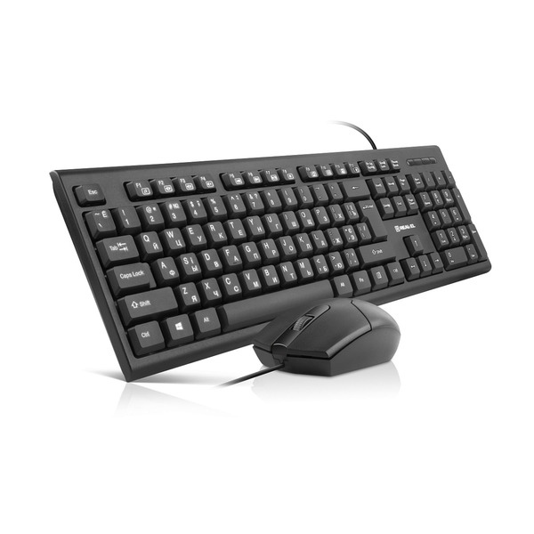 Комплект (клавиатура, мышь) REAL-EL Kit 511 Black
