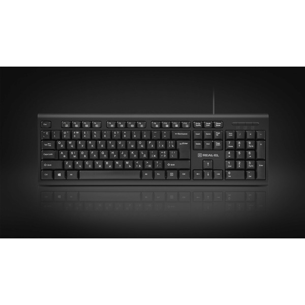 Комплект (клавиатура, мышь) REAL-EL Kit 511 Black