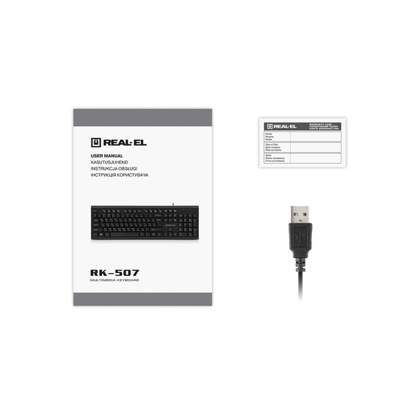 Клавиатура REAL-EL RK-507 Black