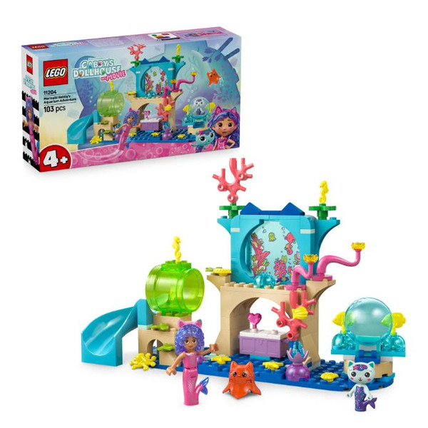 Конструктор LEGO Gabby's Dollhouse Акваріумні пригоди русалоньки Ґаббі 11204