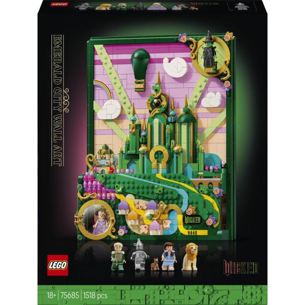 Конструктор LEGO Смарагдове місто настінний арт 75685