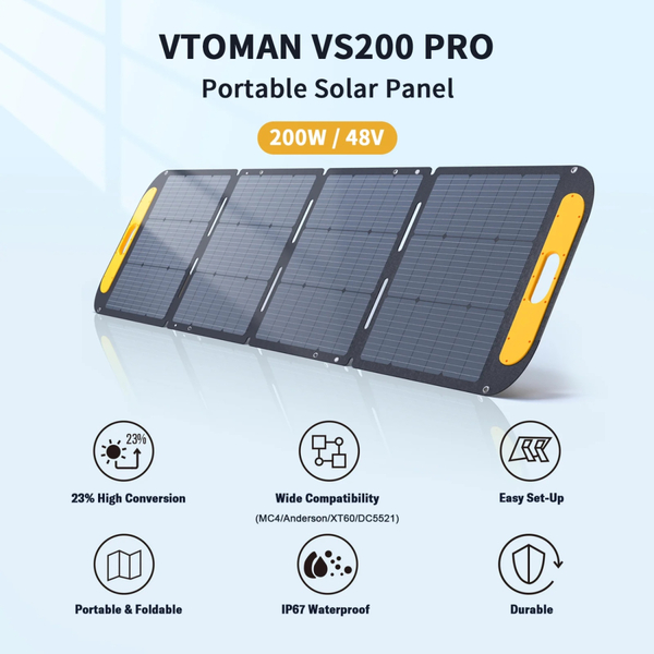 Сонячна панель Vtoman VS200 Pro