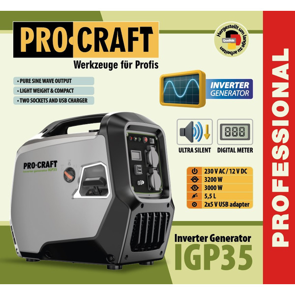 Генератор Procraft IGP35 PC-000351