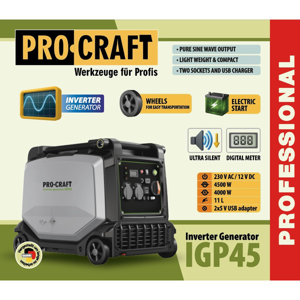 Генератор Procraft IGP45 PC-000045