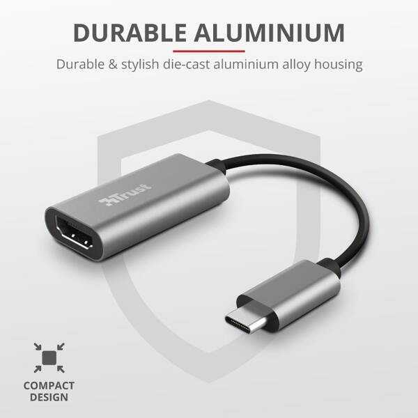 Адаптер HDMI Trust DALYX USB-C to HDMI (23774)