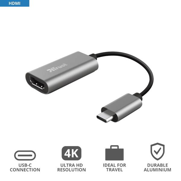Адаптер HDMI Trust DALYX USB-C to HDMI (23774)