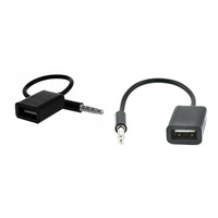 Переходник аудио USB для iPod Shuffle Jack 3.5mm M 4 pin -> USB AF, черный