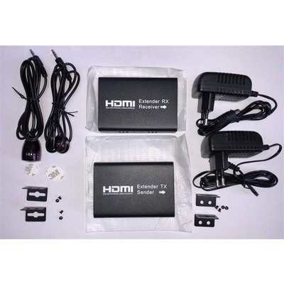 Удлинитель Atcom HDMI - RJ-45 (F/F), до 120 м, Black (14157)
