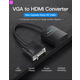 Адаптер Vention VGA-HDMI, 0.2 m, со звуком и питанием (ACNBB)