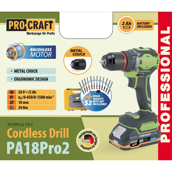 Шуруповерт Procraft PA18Pro2 PC-001823