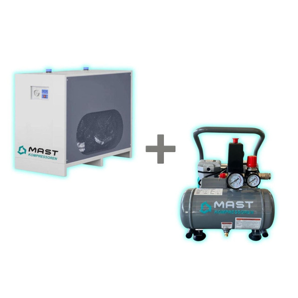Компресор Mast MOF1390/1100 compact + Осушувач стисненого повітря Mast SHB-50 (10 Бар)