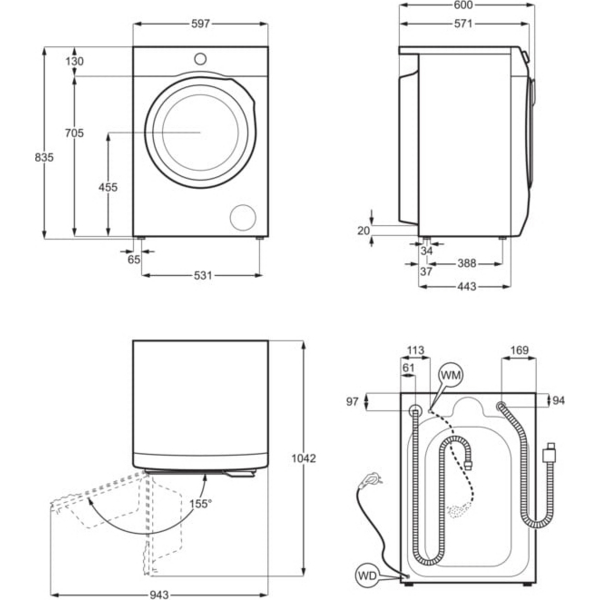 Стиральная машина ELECTROLUX EW6SM427BU