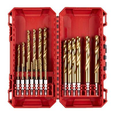 Набір свердел по металу Milwaukee RedHEX Shockwave HSS-TiN 4932499763