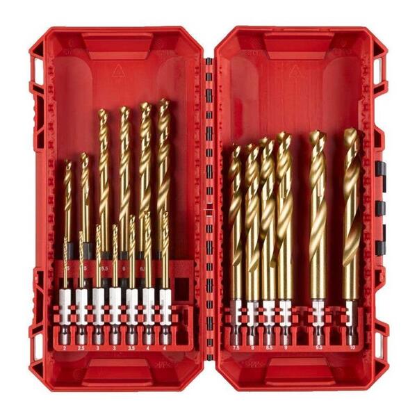 Набір свердел по металу Milwaukee RedHEX Shockwave HSS-TiN 4932499763
