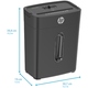 Знищувач документів HP OneShred 6CC, A4, 80g х 6 листів, 5*14, 14 л., P-4
