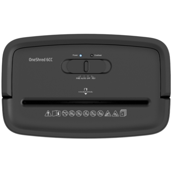 Знищувач документів HP OneShred 6CC, A4, 80g х 6 листів, 5*14, 14 л., P-4