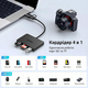 Картридер UGREEN Card Reader USB 3.0 4 в 1 OTG USB-C/USB-A SD/TF 4-in-1 CM812 (45167)