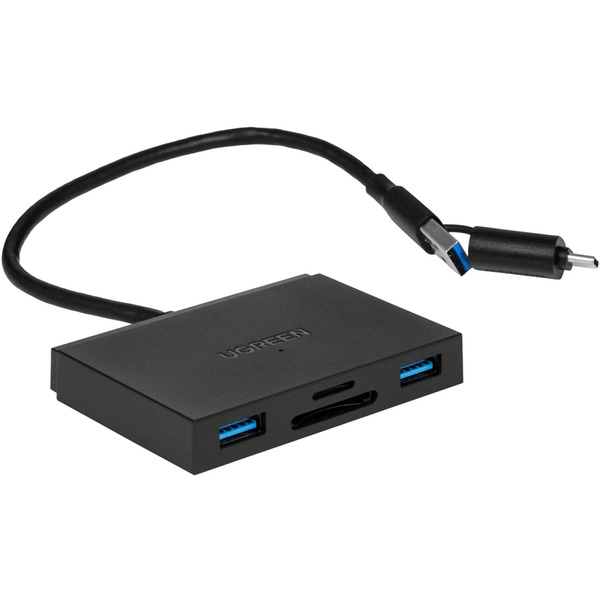 Картридер UGREEN Card Reader USB 3.0 4 в 1 OTG USB-C/USB-A SD/TF 4-in-1 CM812 (45167)