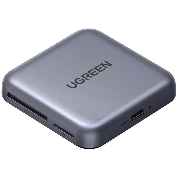 Картридер UGREEN Card Reader USB 3.2 Magnetic USB-C SD/MicroSD UHS-II PD 100W CM898 (65095)