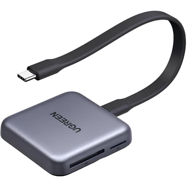 Картридер UGREEN Card Reader USB 3.2 Magnetic USB-C SD/MicroSD UHS-II PD 100W CM898 (65095)