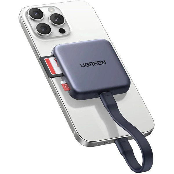 Картридер UGREEN Card Reader USB 3.2 Magnetic USB-C SD/MicroSD UHS-II PD 100W CM898 (65095)