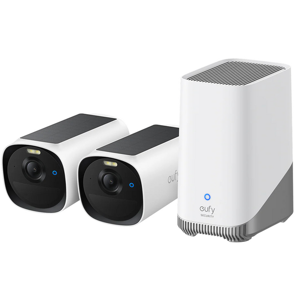 IP-камера Eufy E40 - 2-Cam Kit + HomeBase S380 2K, NV, PV, AI White