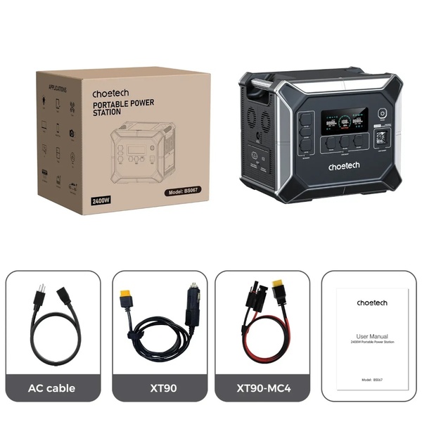 Зарядна станція Choetech 2400W (BS067)