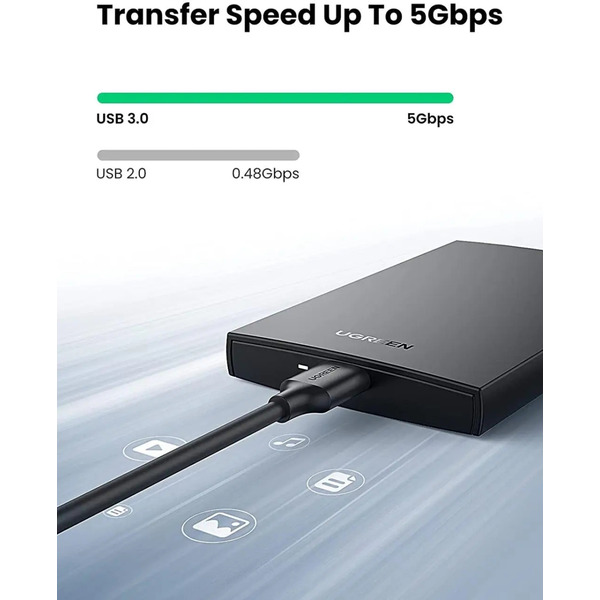 Кишеня для SSD/HDD 2.5" USB3.2 Gen1 UGREEN CM237 (UGR-60353)