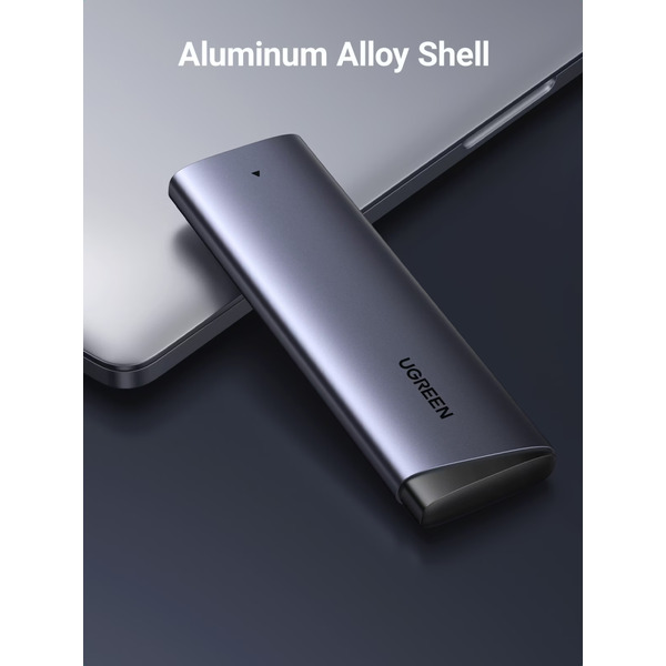 Кишеня для SSD M.2 USB3.2 Gen2 UGREEN CM767 Grey (35267)
