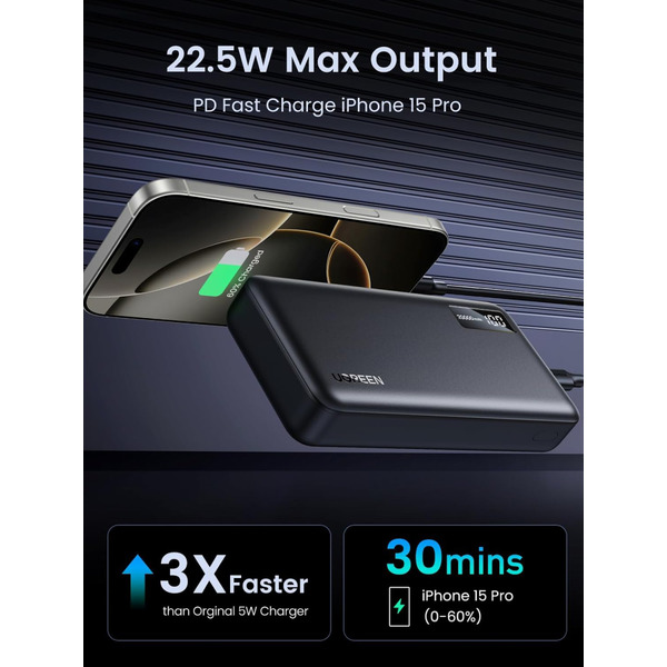 Зовнішній акумулятор (Power Bank) Ugreen 25683