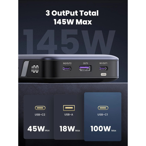 Зовнішній акумулятор (Power Bank) Ugreen 90597A