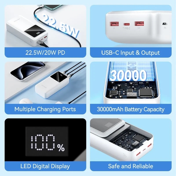 Зовнішній акумулятор (Power Bank) Vention FHMB0