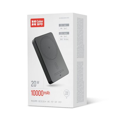Зовнішній акумулятор (Power Bank) ColorWay CW-PB100LPA1BK-WPDD