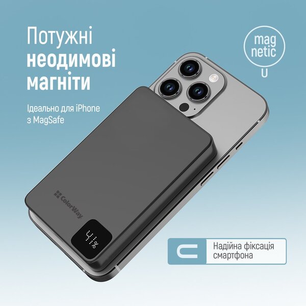Зовнішній акумулятор (Power Bank) ColorWay CW-PB100LPA1BK-WPDD