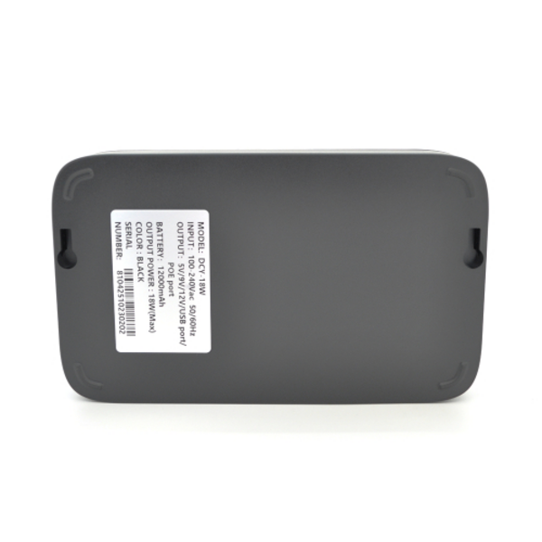 ДБЖ UPS-18W DC1018P для роутерів / комутаторів / PON / POE-430, 5 / / 9 / 12V, 1A, 12000MAh(4*3000MAh), Black, BOX