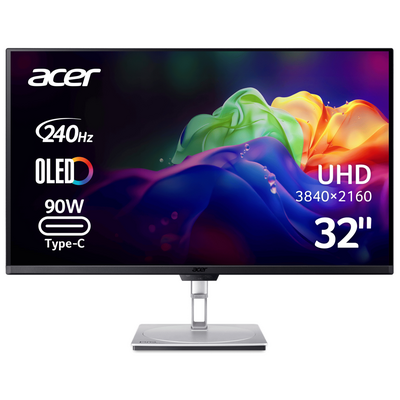 Монiтор 31.5" Acer PE320QKXsmiiphuzx (UM.JP0EE.X05) Silver