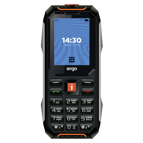 Мобільний телефон Ergo E182 Dual Sim Black/Orange