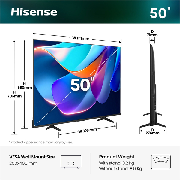 LED-телевізор Hisense 50A6S