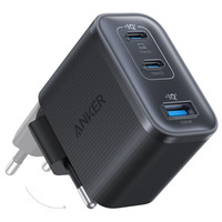 Мережевий зарядний пристрій Anker Charger - 70W, 2xUSB-C PD & 1xUSB-A Black