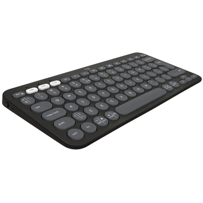 Клавіатура LOGITECH K380s Pebble Keys 2 - TONAL GRAPHITE - US INT'L - BT