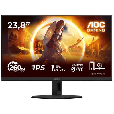 Монiтор 23.8" AOC 24G4ZRE Black/Red
