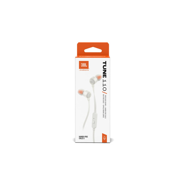 Гарнитура JBL Tune 110 Eco White (JBLT110WHTE)
