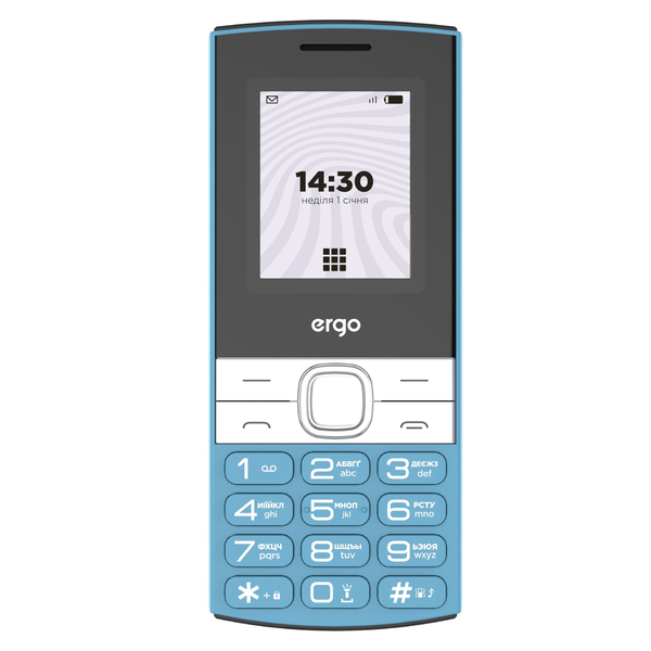 Мобільний телефон ERGO B185 Dual Sim Blue