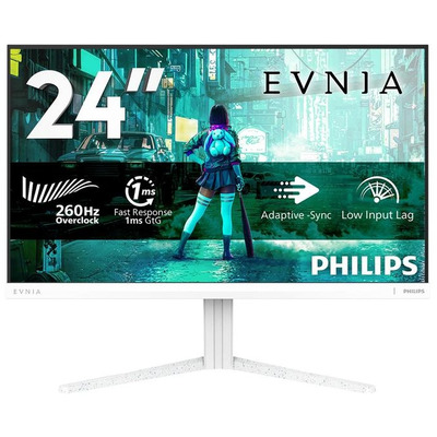 Монiтор TFT PHILIPS 23.8" Evnia 24M2N3201PL/00 IPS FHD 260Hz(OC) HDMI DP White
